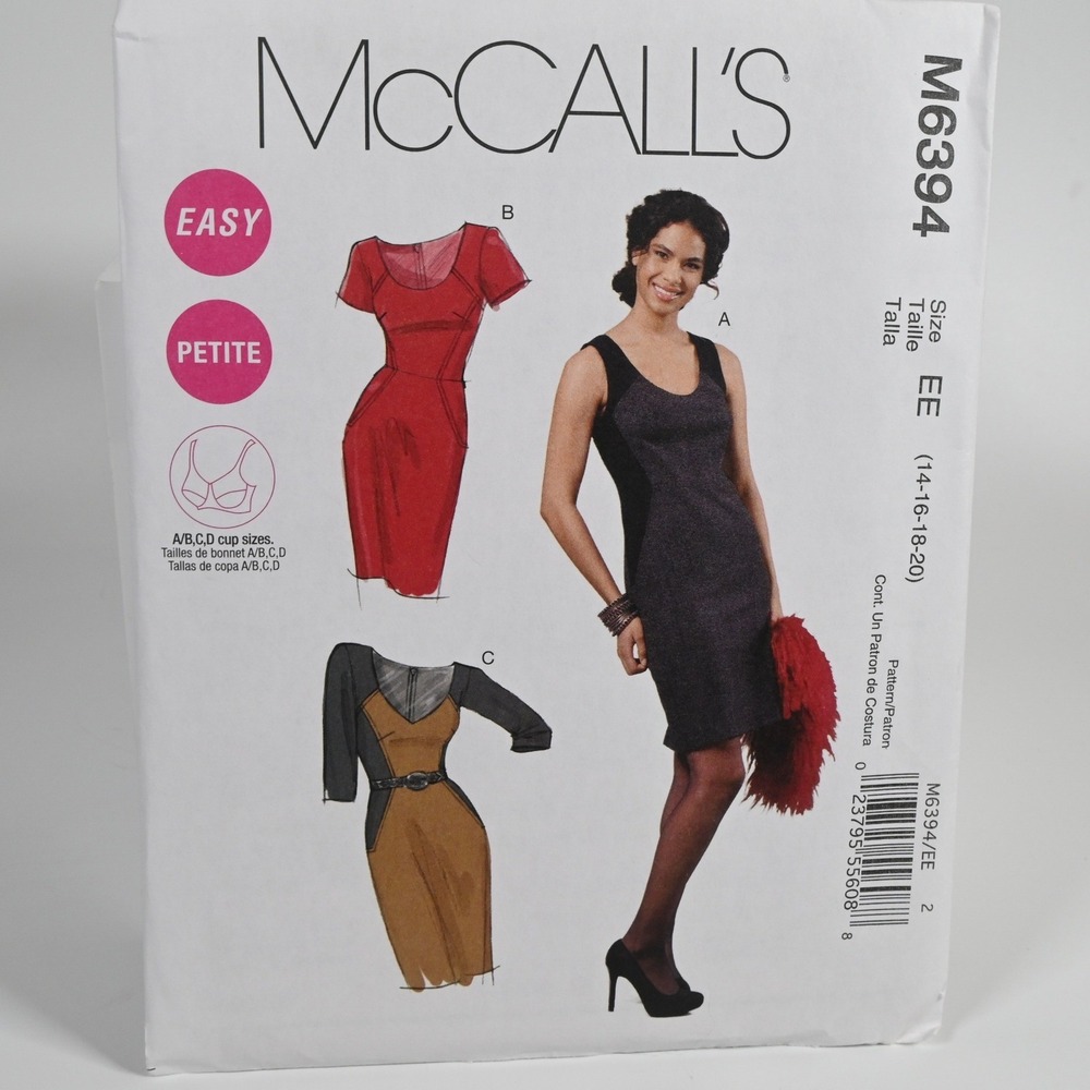 McCall's Sewing Pattern M6394 Women Size 14-20 Uncut Factory Folded